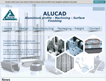 Tablet Screenshot of alucad.com